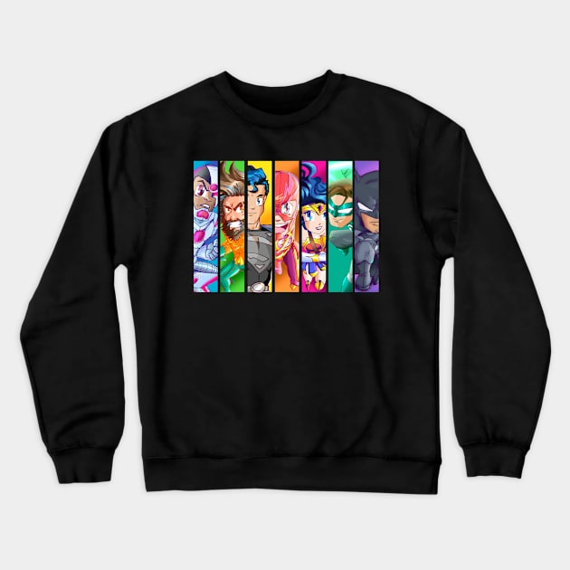 Team Justice (Color version) Crewneck Sweatshirt by MorenoArtwork